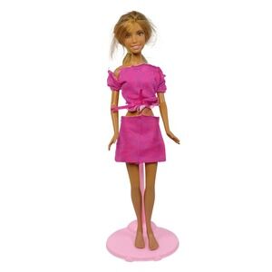 RARE 2006 Vintage Y2K Mattel Barbie Beach Fun Summer Fashion Doll Redress J0698